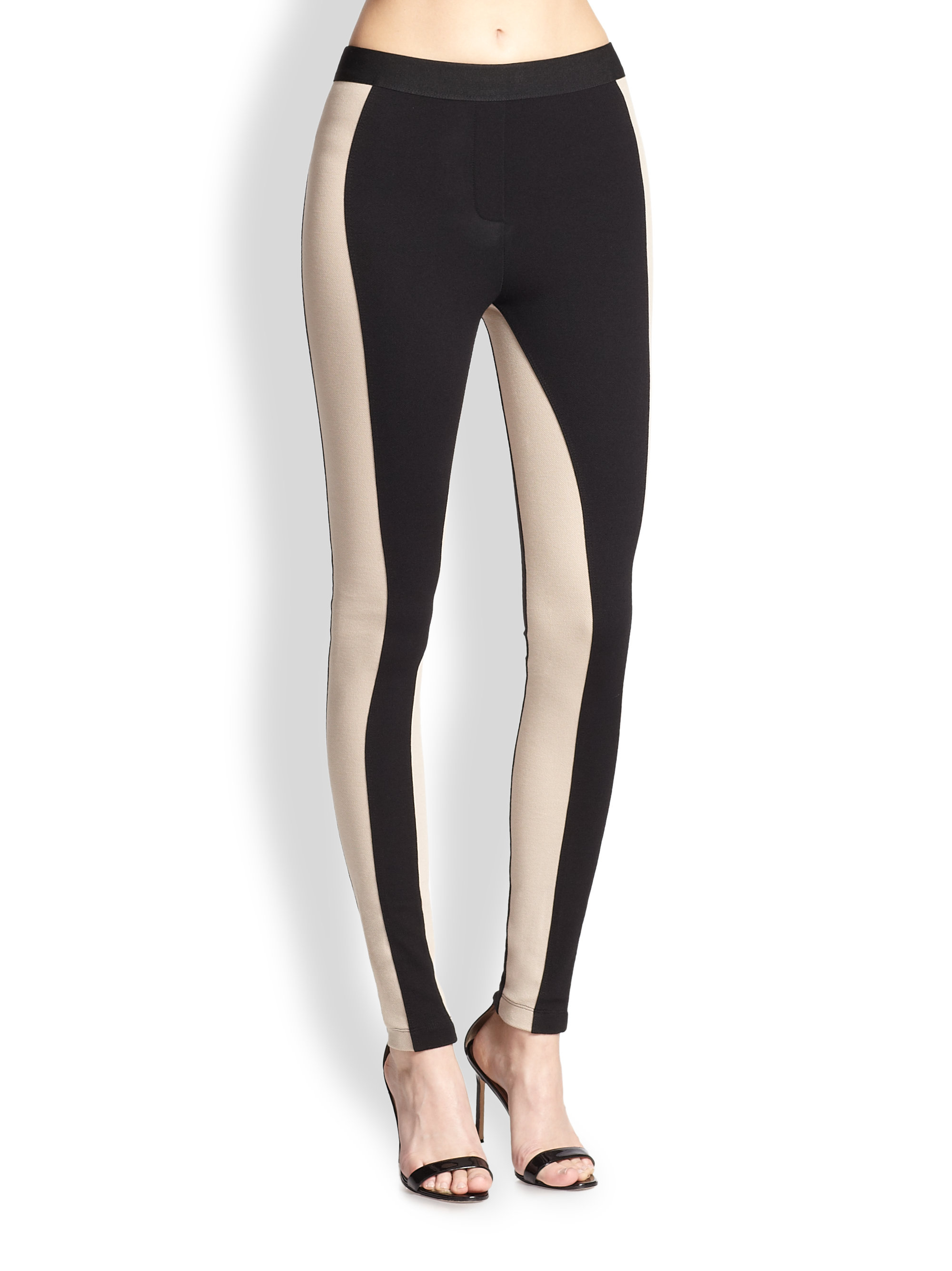 leggings with side stripe zara