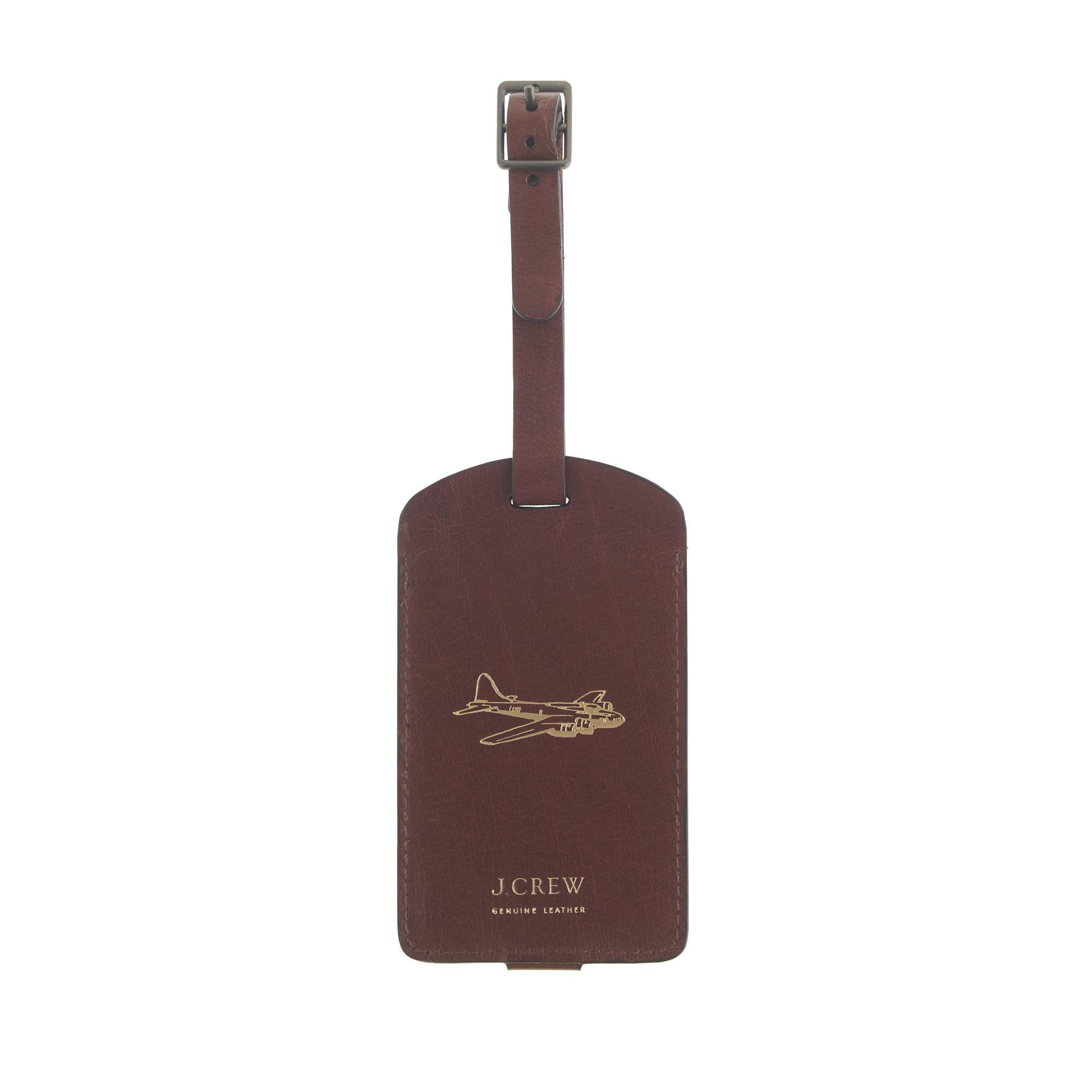 J.crew Leather Luggage Tag in Brown for Men Lyst
