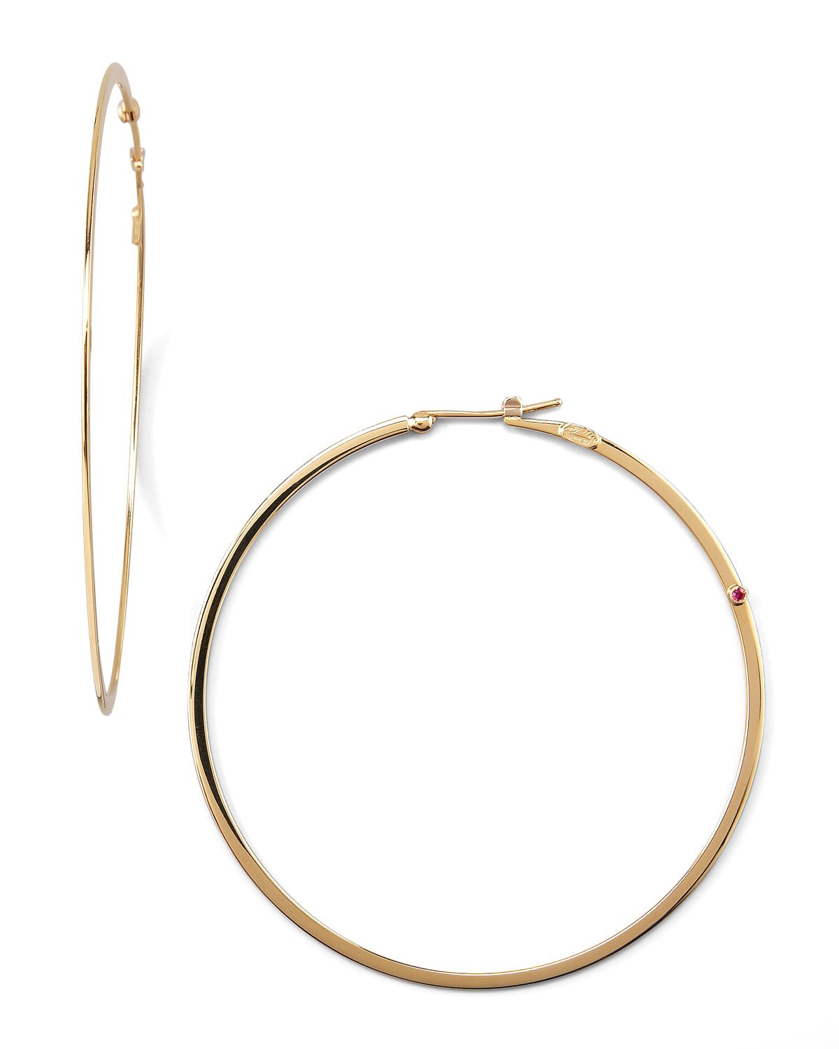 Lyst Roberto Coin Yellow Gold Hoop Earrings In Metallic Gallery Previously Sold At Neiman Marcus Women S Gold Hoop Earrings