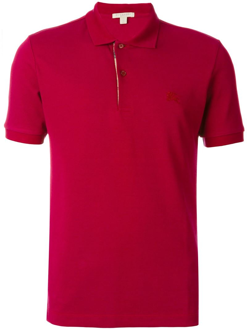 burberry pink polo shirt