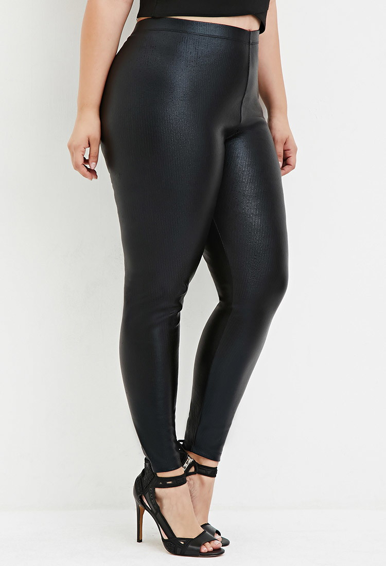 Faux Leather High-Rise Leggings | Forever 21