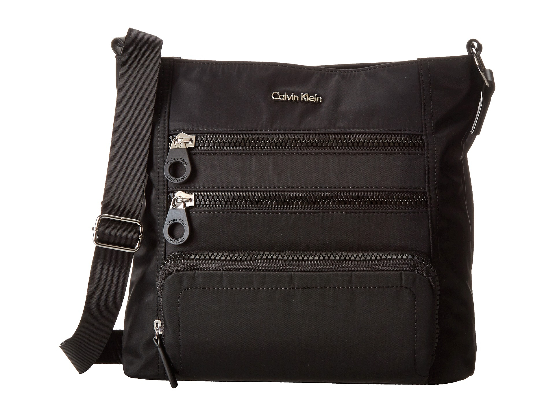 Calvin klein Nylon Crossbody in Black | Lyst