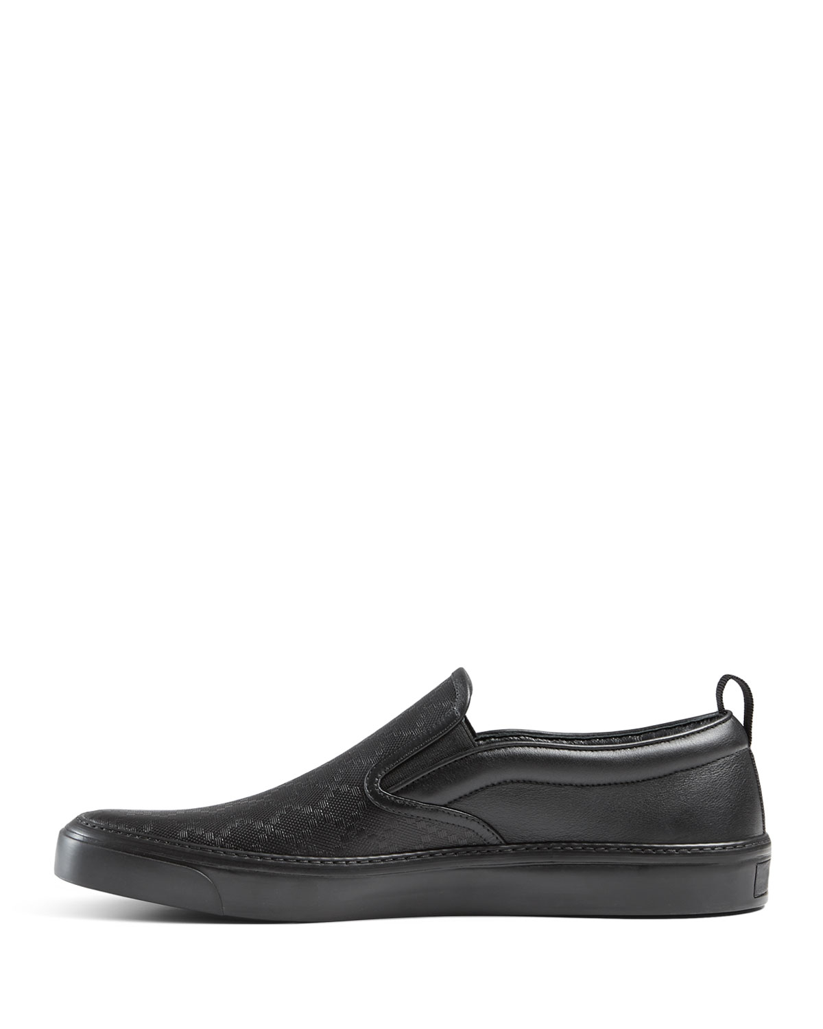 gucci black slip on sneaker