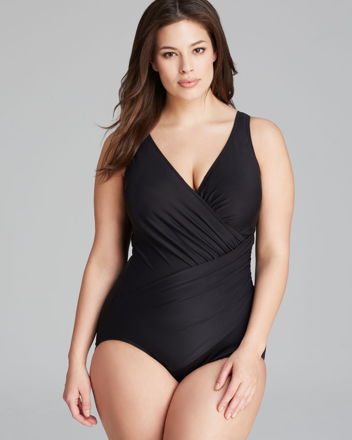 Miraclesuit Womens Oceanus Solid One Piece Swimsuit In Black Lyst