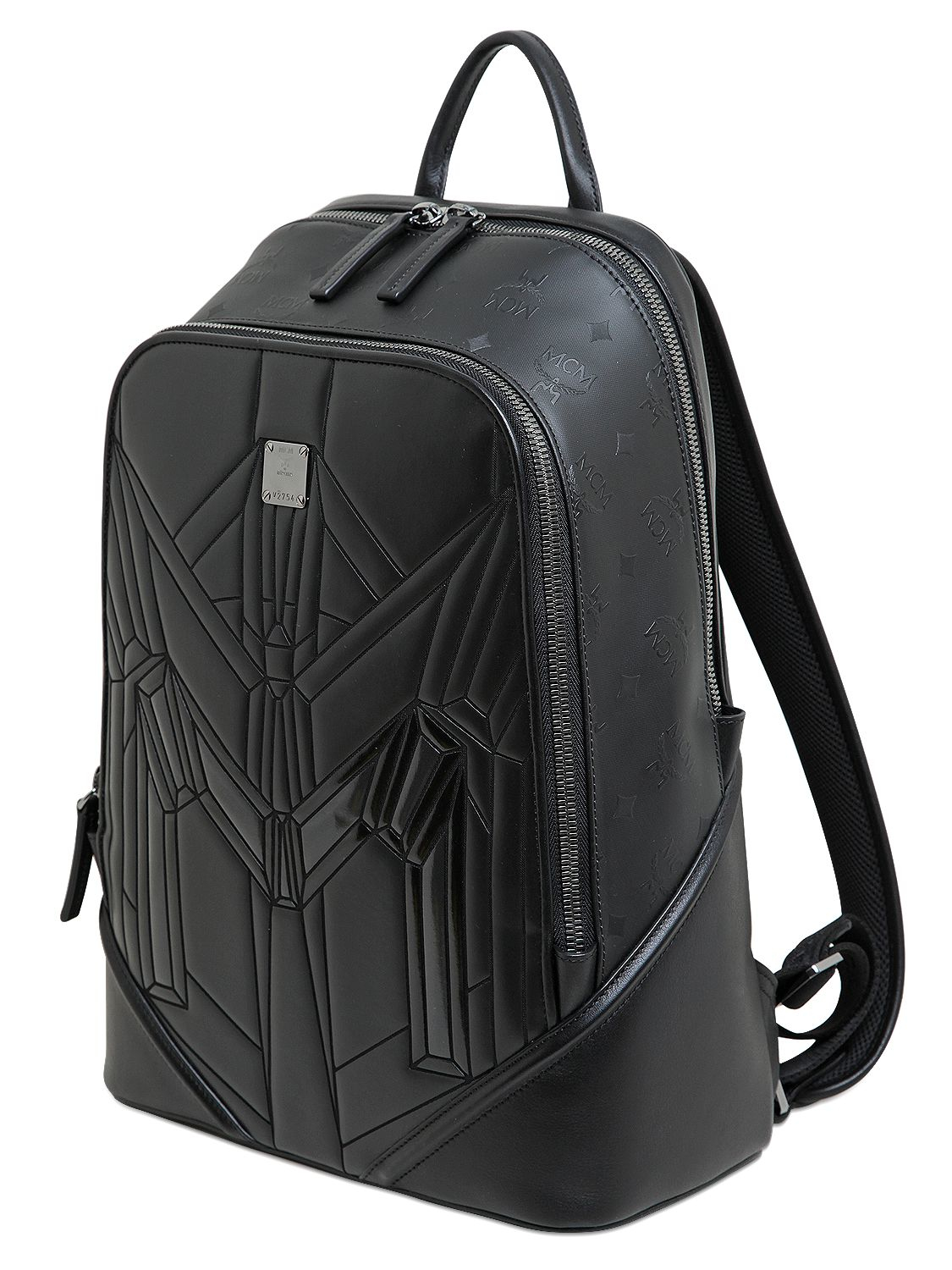 Lyst - Mcm Medium Duke Bionic Embossed Backpack in Black for Men