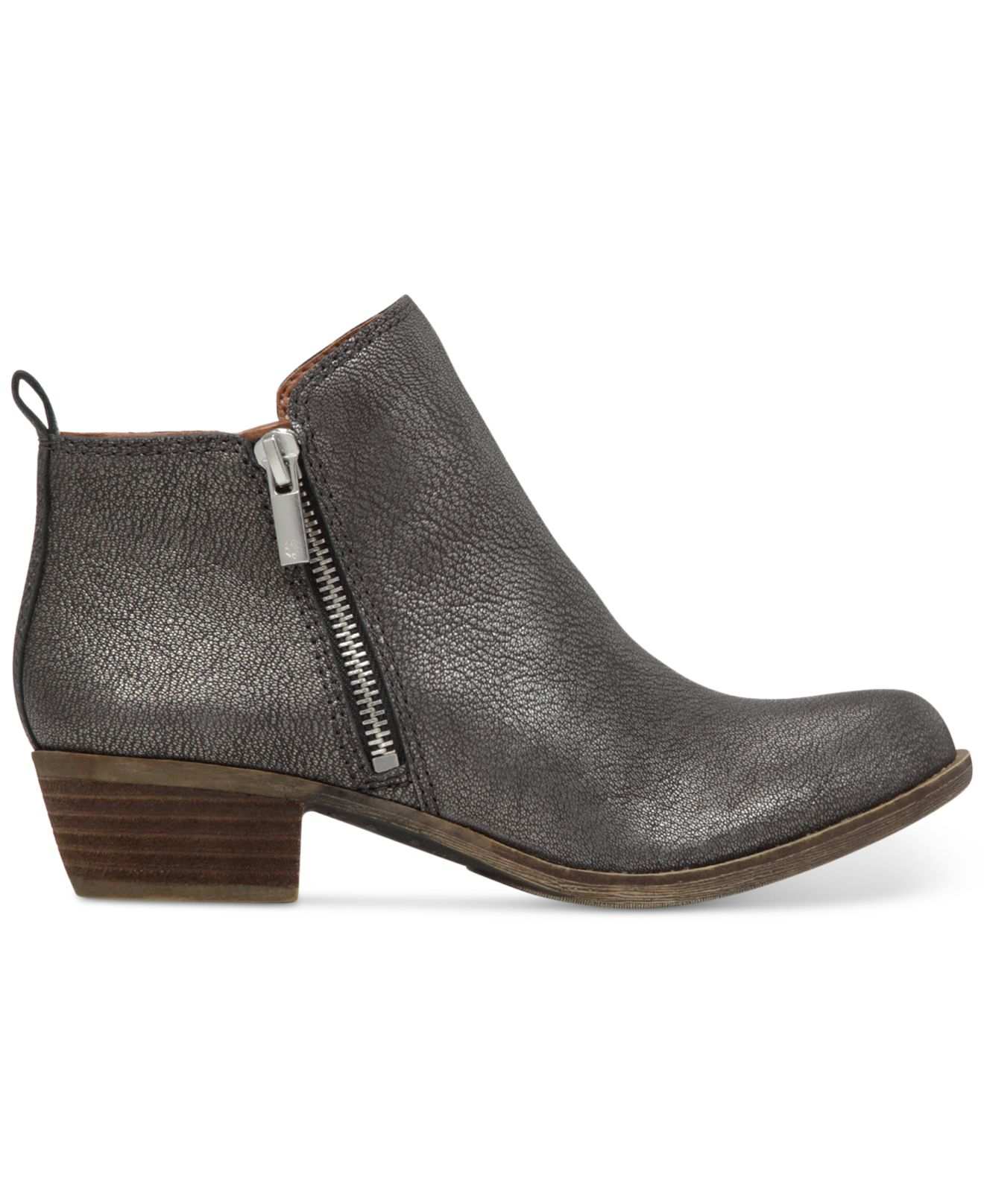 Lucky Brand Womens Basel Booties In Gray Lyst
