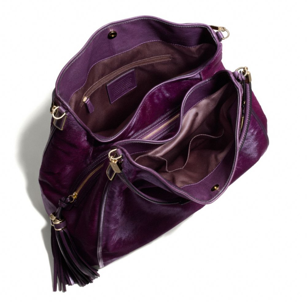 Inexpensive Coach Madison Phoebe Violet 2da31 6ee03 France Lyst Coach Madison Large Phoebe Shoulder Bag In Mixed Haircalf Purple 41bad A4e35