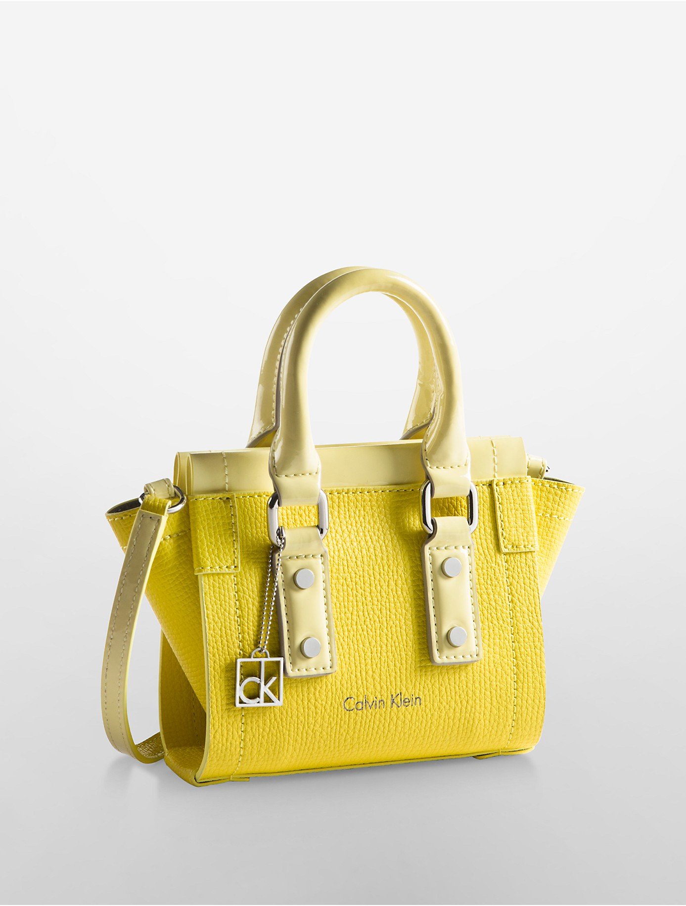 calvin klein yellow tote