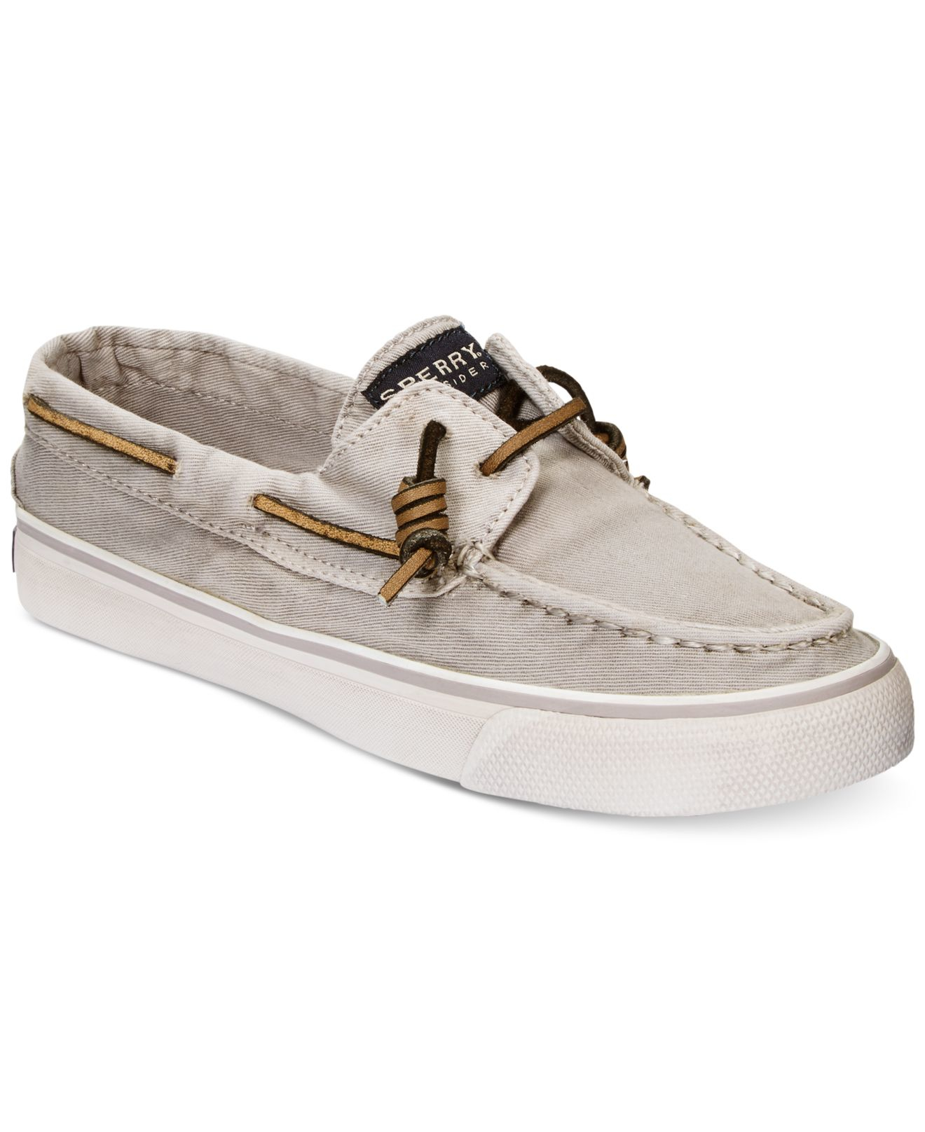 Lyst - Sperry Top-Sider Women's Bahama Canvas Boat Shoes in Gray for Men