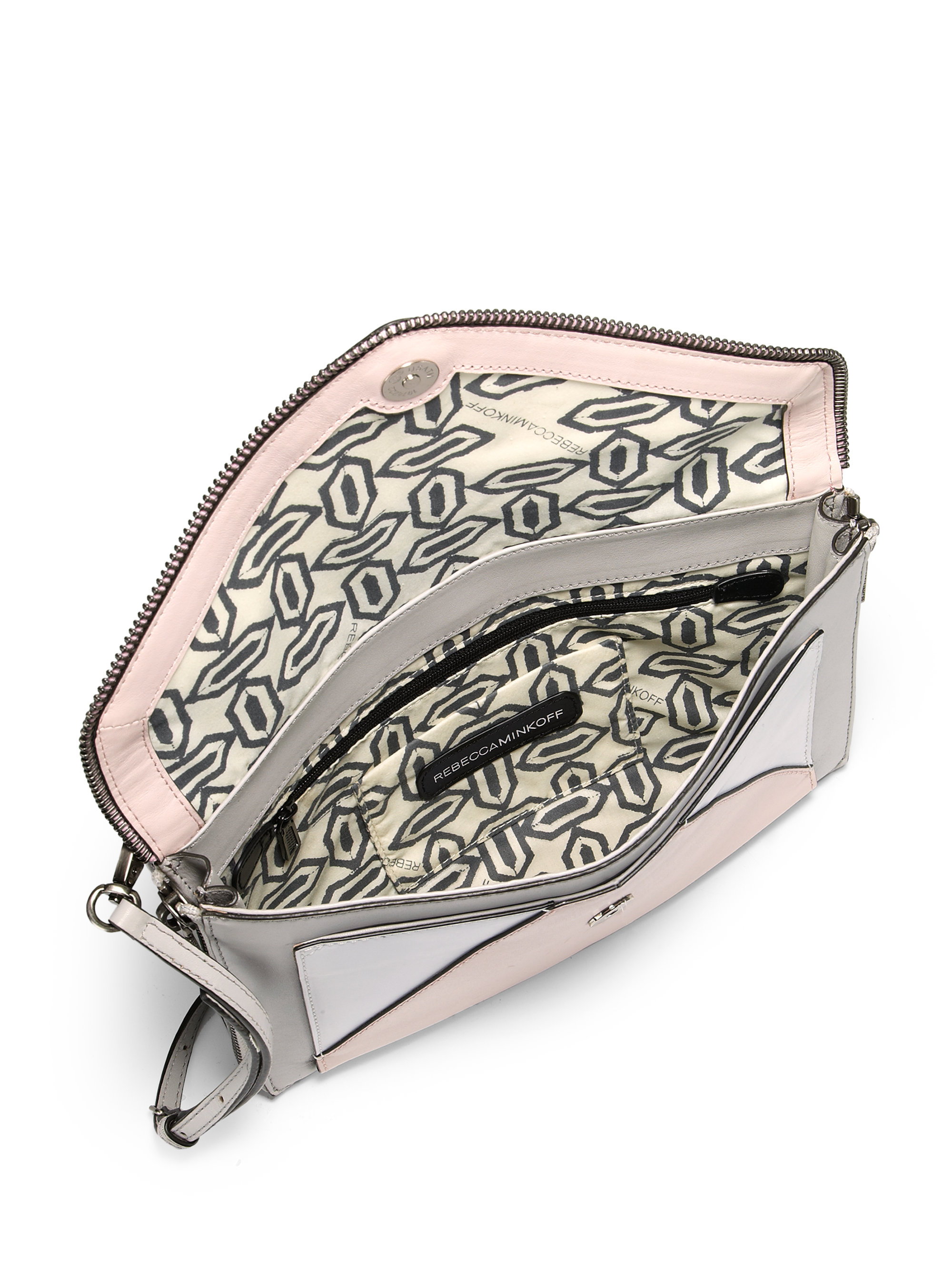 Lyst Rebecca Minkoff Marlowe Mini Envelope Crossbody Bag In Pink