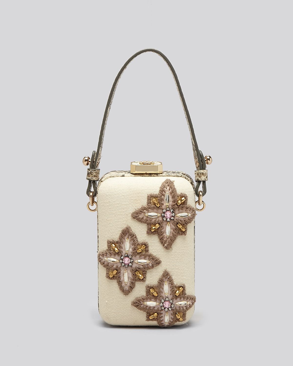 tory burch clutch tan