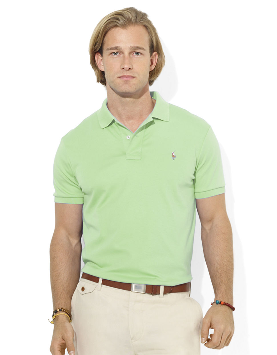Polo Ralph Lauren Pima Soft-Touch Polo Shirt in Green for Men (Keylime ...