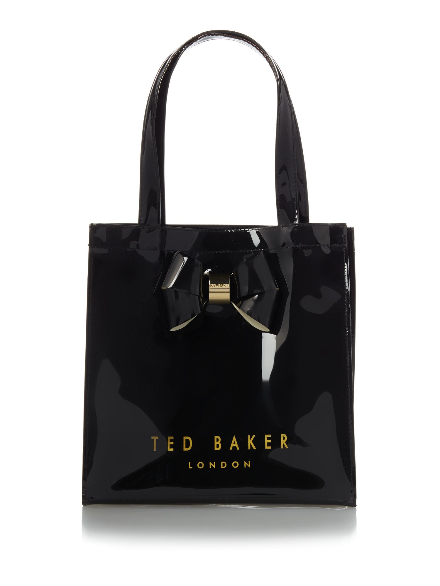 Lyst - Ted Baker Didicon Bowcon Black Small Tote Bag in Black