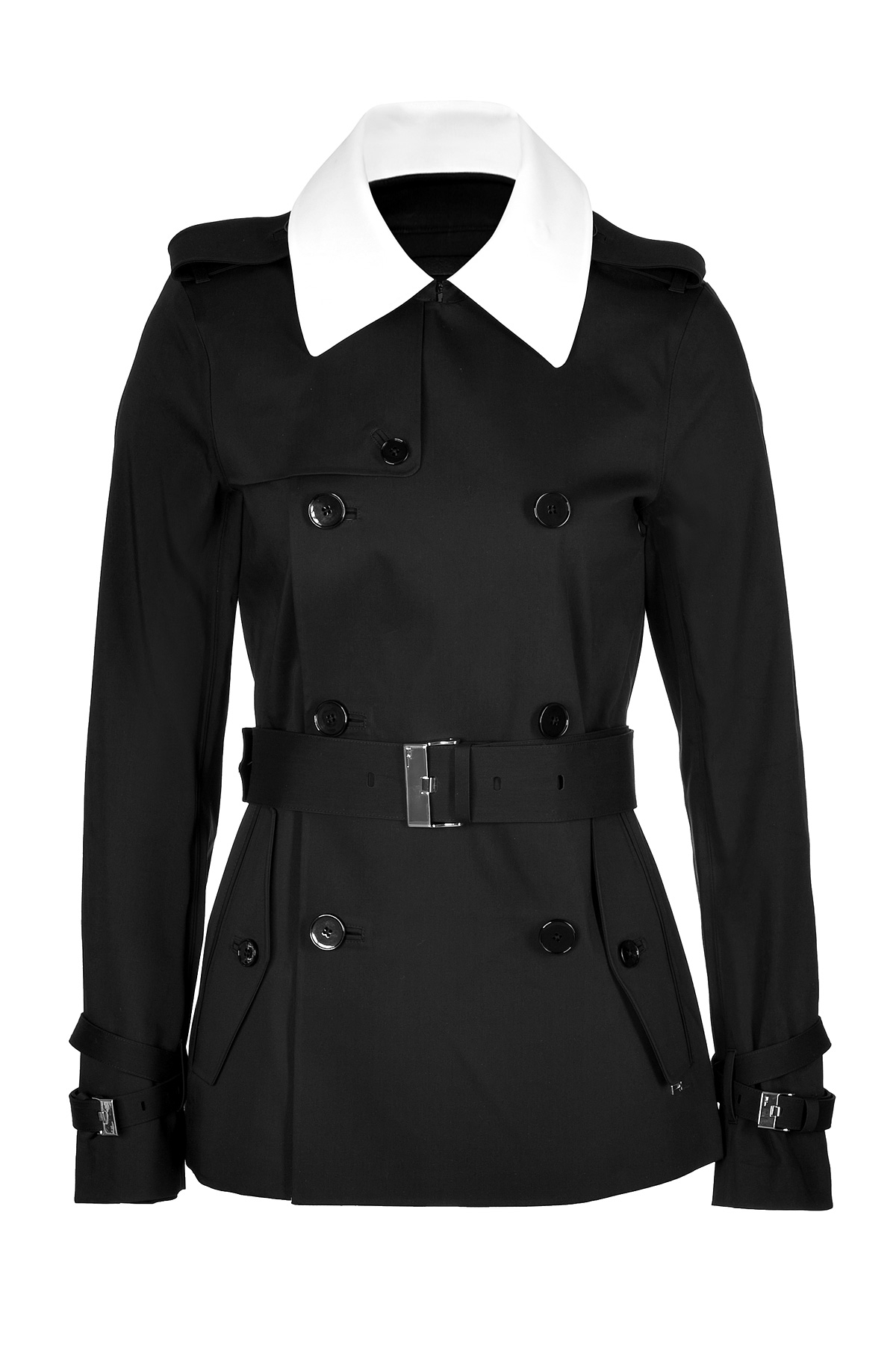 Lyst - Ralph Lauren Black Label Cotton Blend Trench Jacket - Black in Black