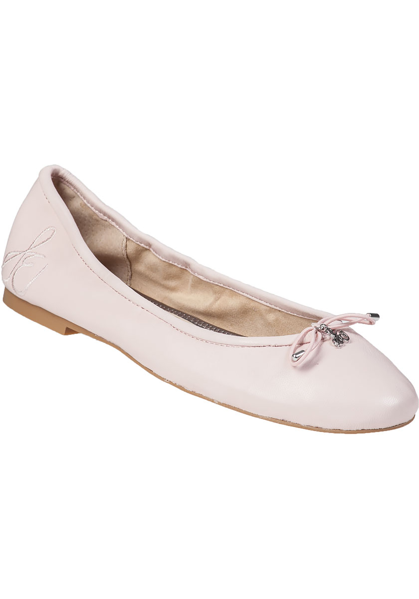 Sam edelman Felicia Leather Ballet Flats in Pink | Lyst