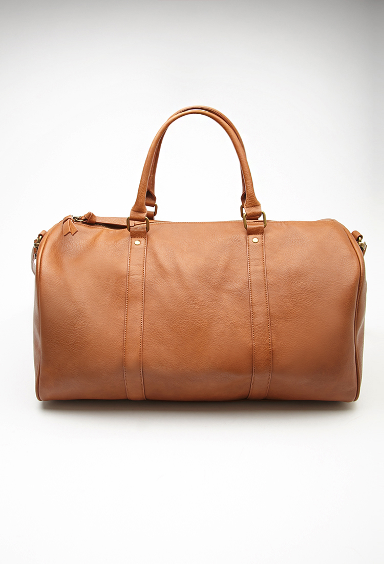 Small Faux Leather Duffle Bag IUCN Water