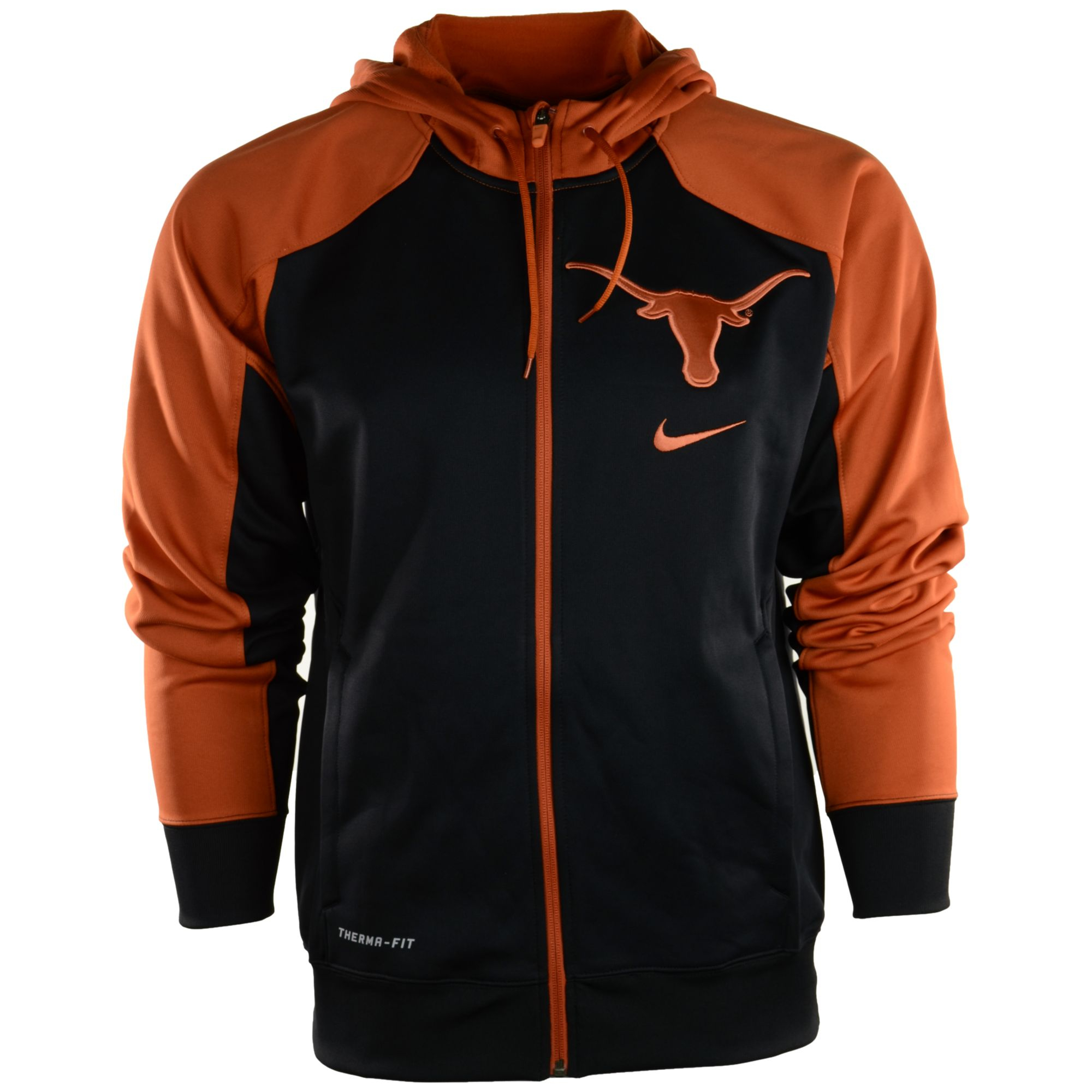 Nike Mens Texas Longhorns Thermafit Fullzip Hoodie in Orange for Men | Lyst
