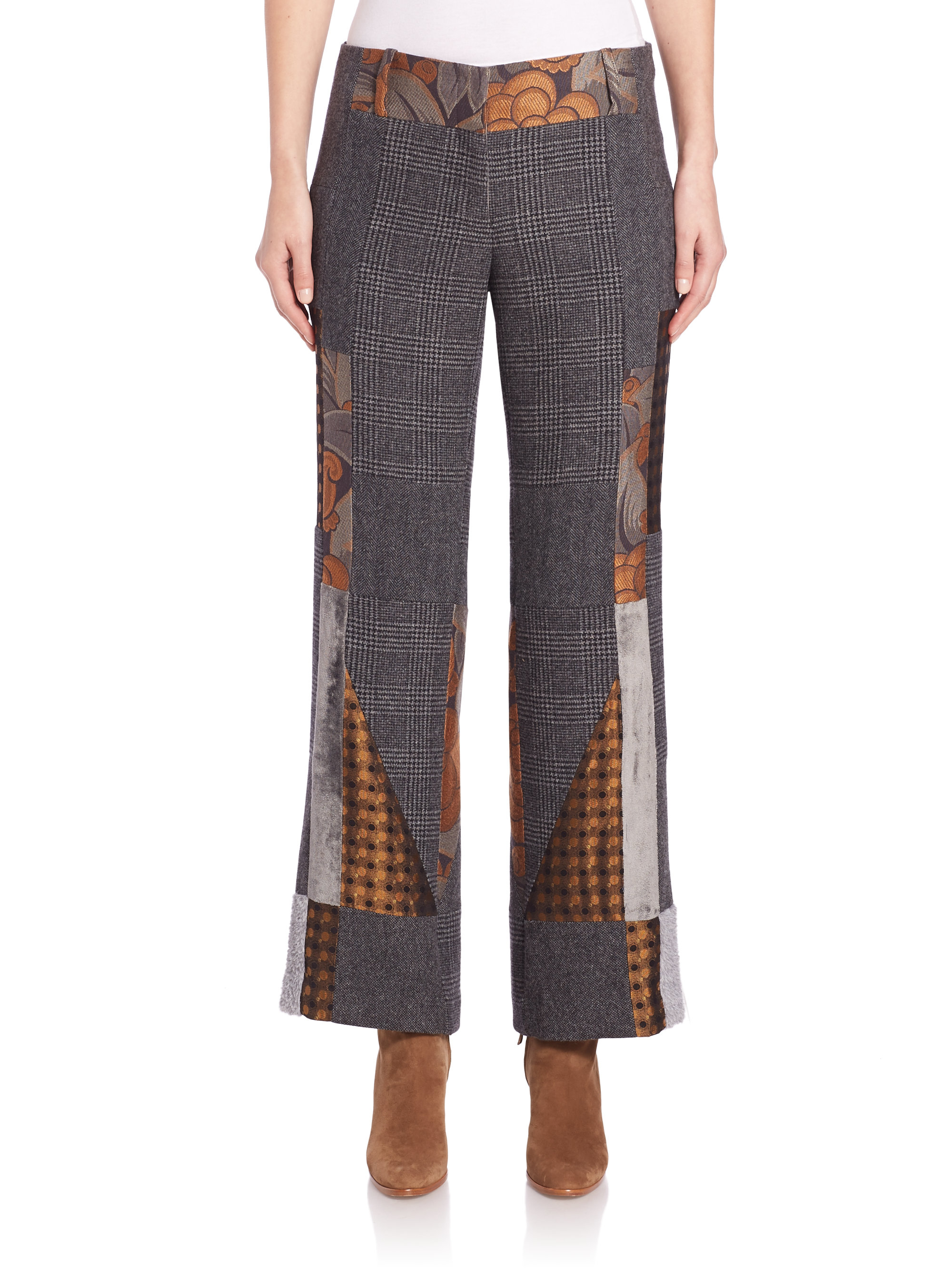 cropped flare pants