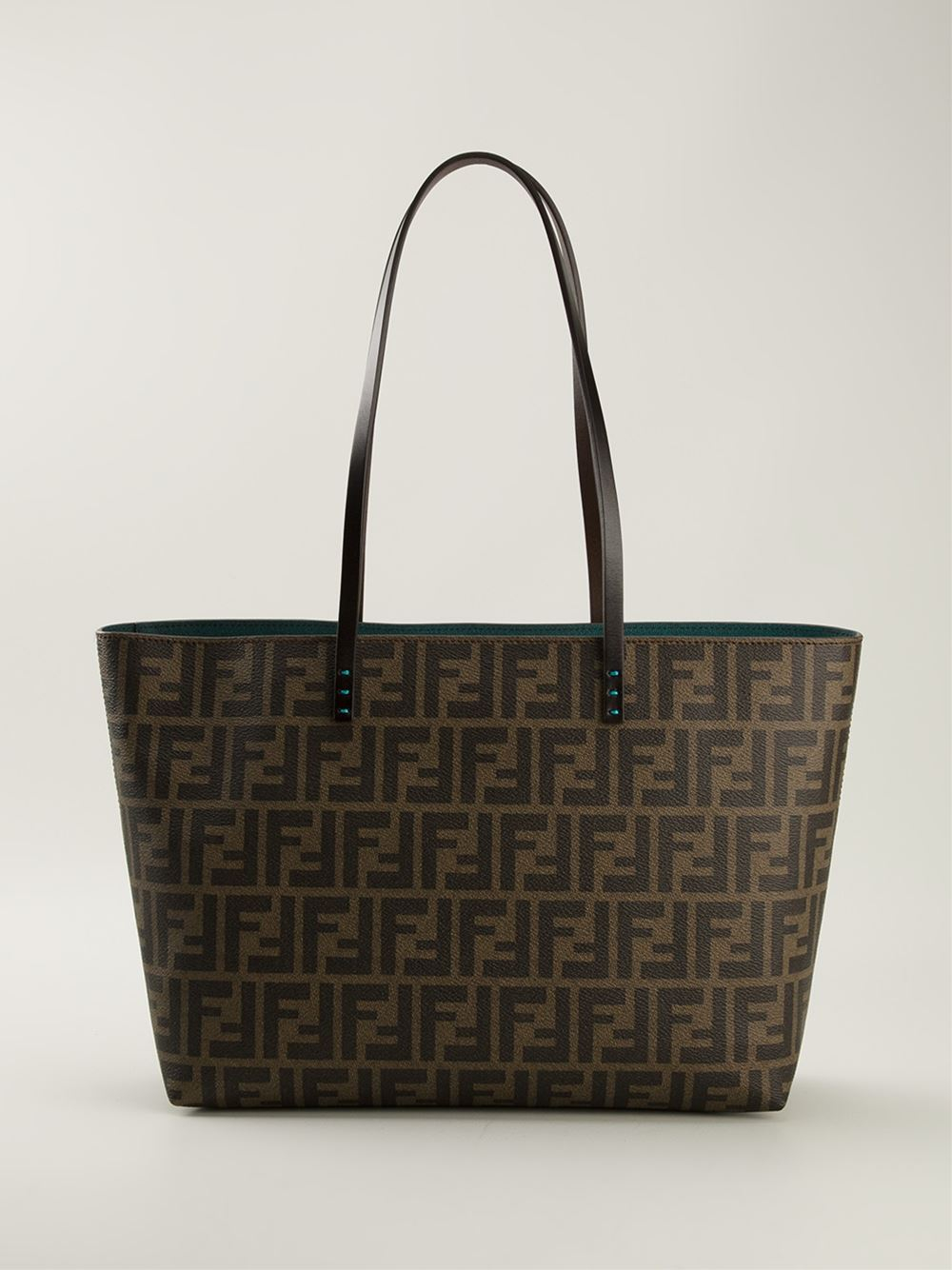 Fendi 'Roll' Tote in Brown | Lyst