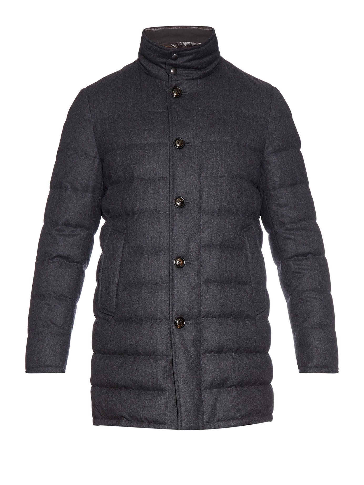 moncler vallier wool-flannel down coat moncler vallier wool-flannel down coat
