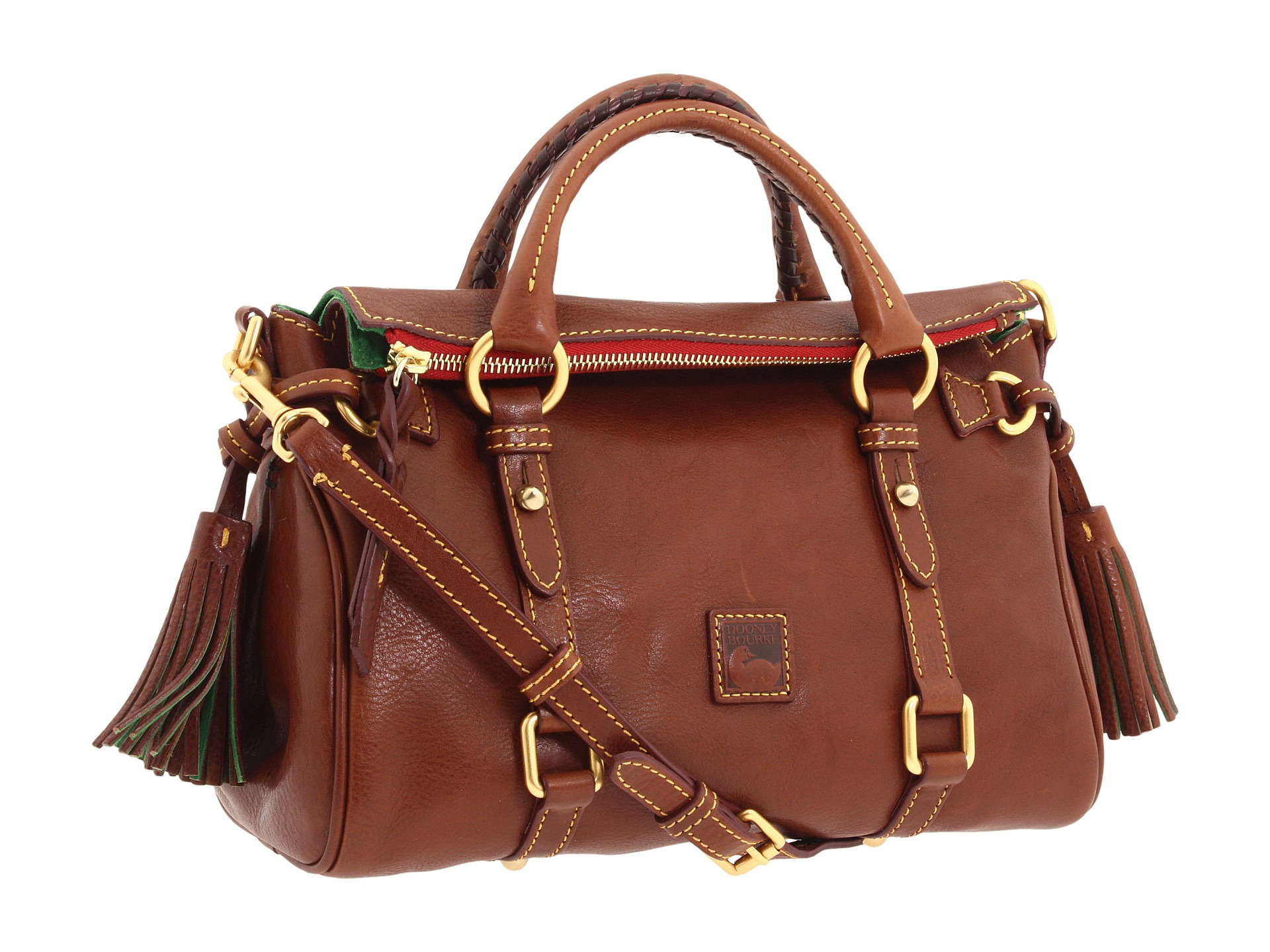 small saffiano leather satchel