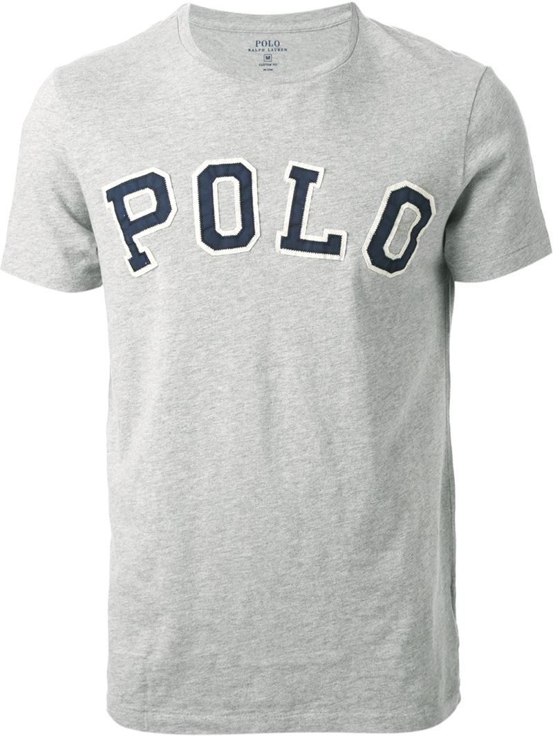 Lyst Polo Ralph Lauren Logo Liqué T Shirt In Gray For Men Gallery