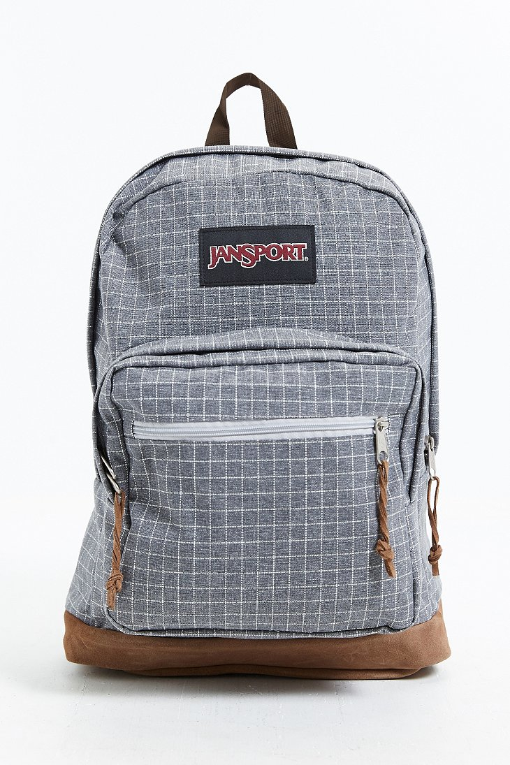 Jansport Right Pack Grid Backpack in Gray for Men | Lyst