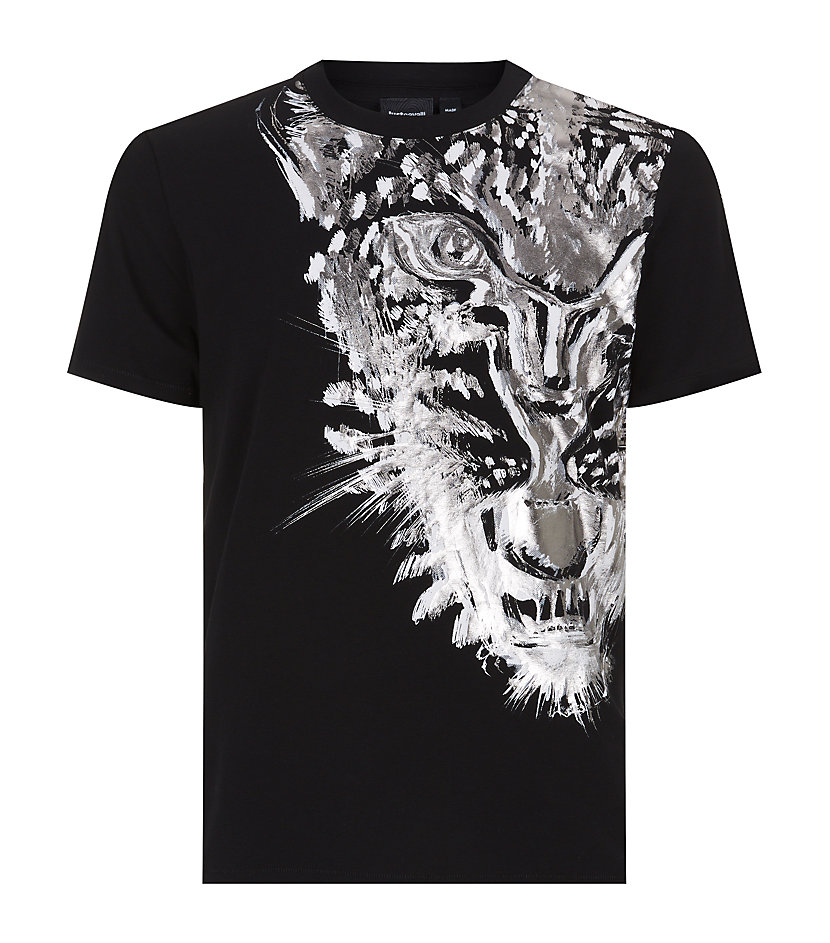 Lyst - Just Cavalli Tiger Head Tshirt in Black for Men