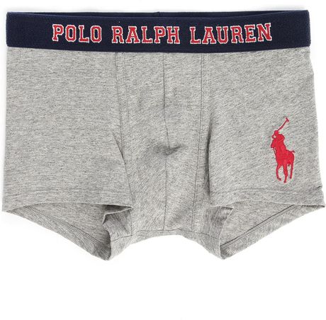 Polo Ralph Lauren | Gray Grey Big Pony College Boxer Shorts for Men | Lyst