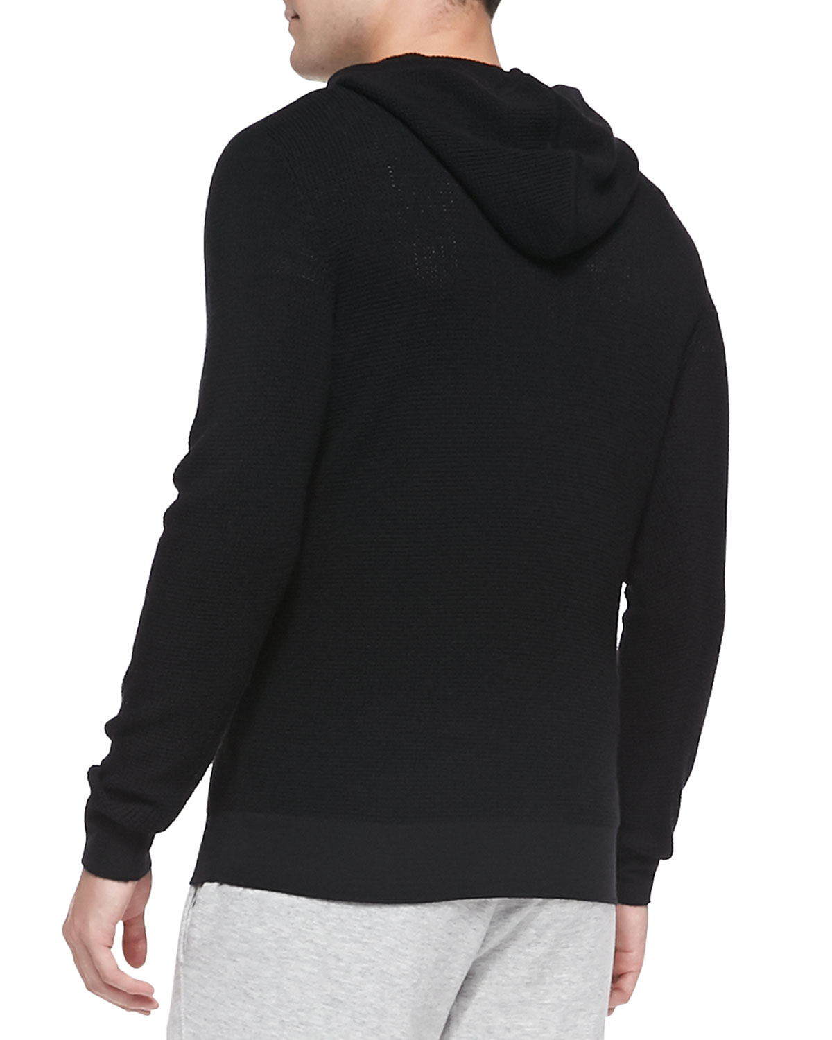 Download Lyst - Theory Dami Hooded Pullover Sweatshirt in Black for Men