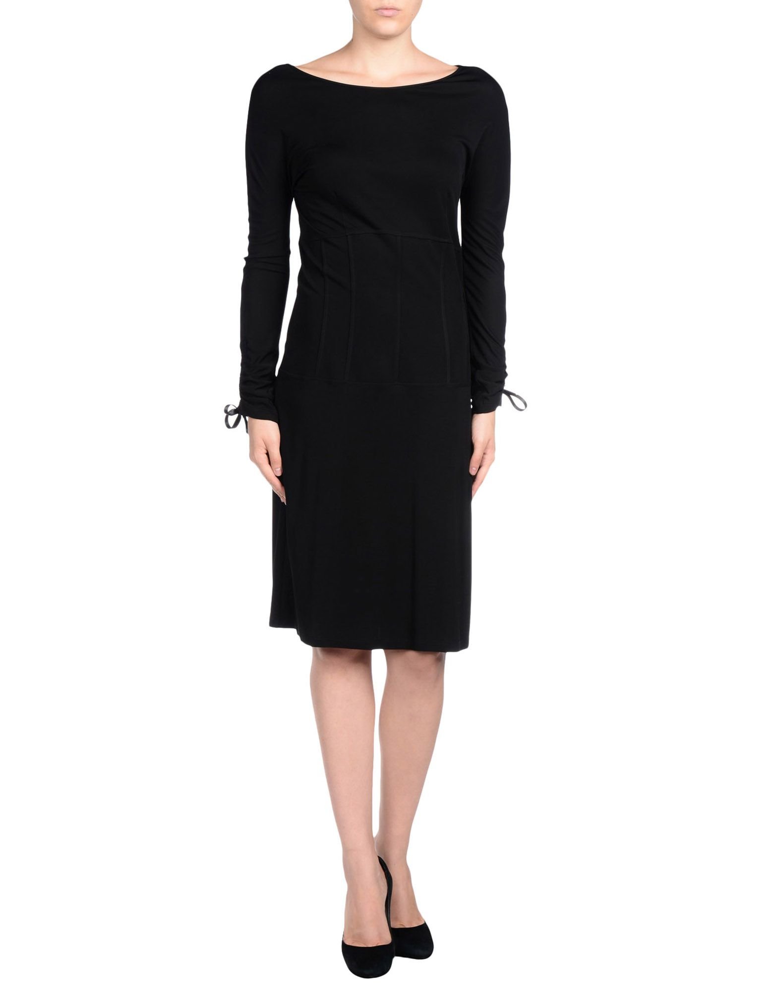 Lyst - Caractere Knee-length Dress in Black