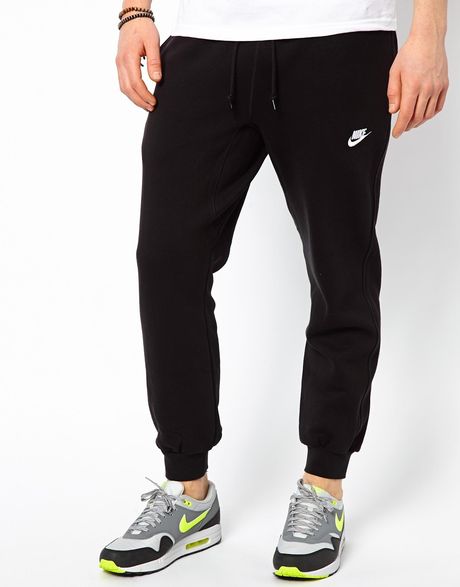 Nike Aw77 Cuffed Sweatpants in Black for Men | Lyst