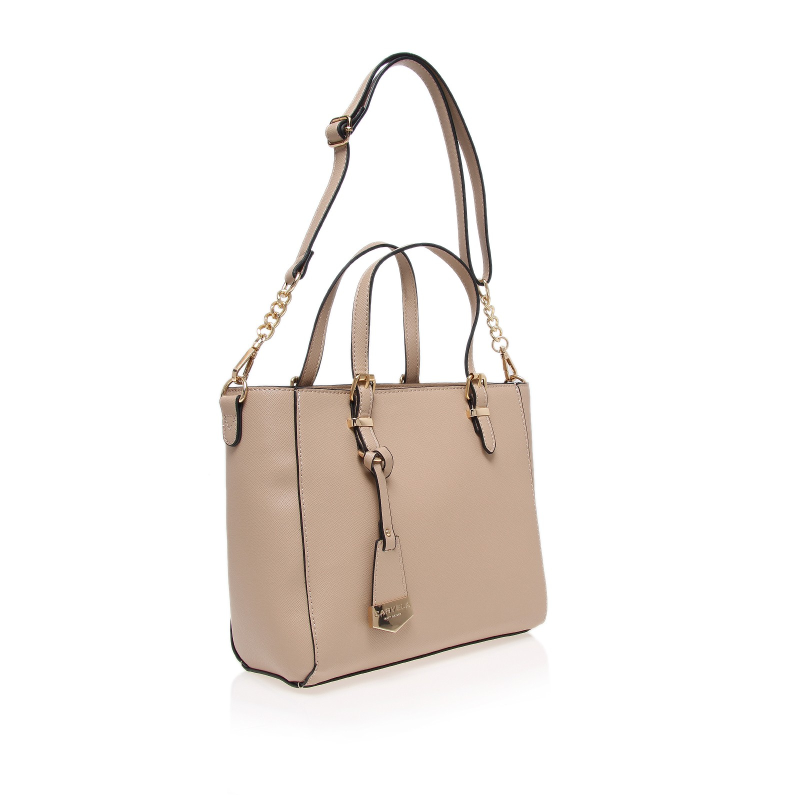 Carvela Kurt Geiger Danna Mini Winged Tote In Brown Lyst Gallery