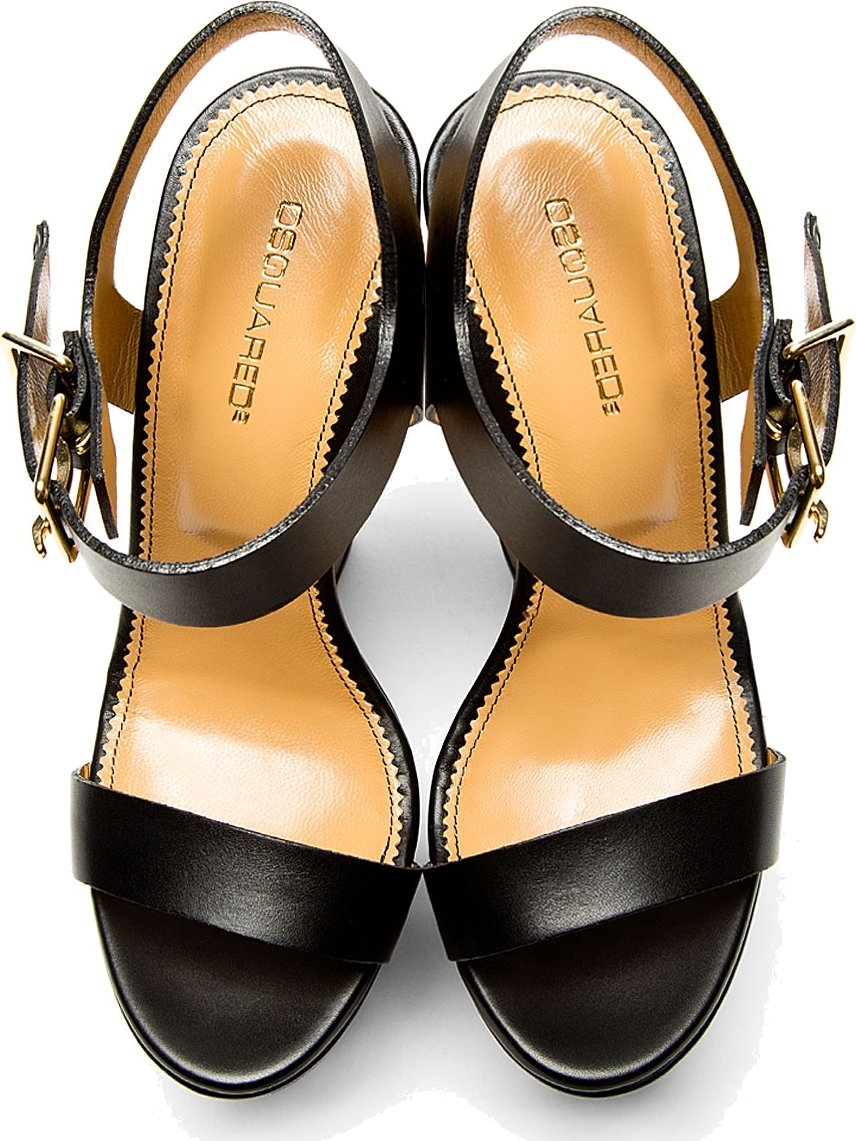 leather platform wedges with thin straps
