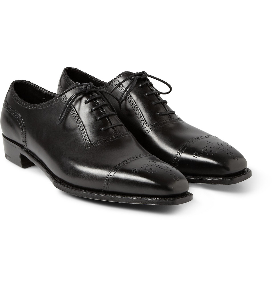 Lyst - George Cleverley Anthony Churchill Leather Oxford Brogues in ...