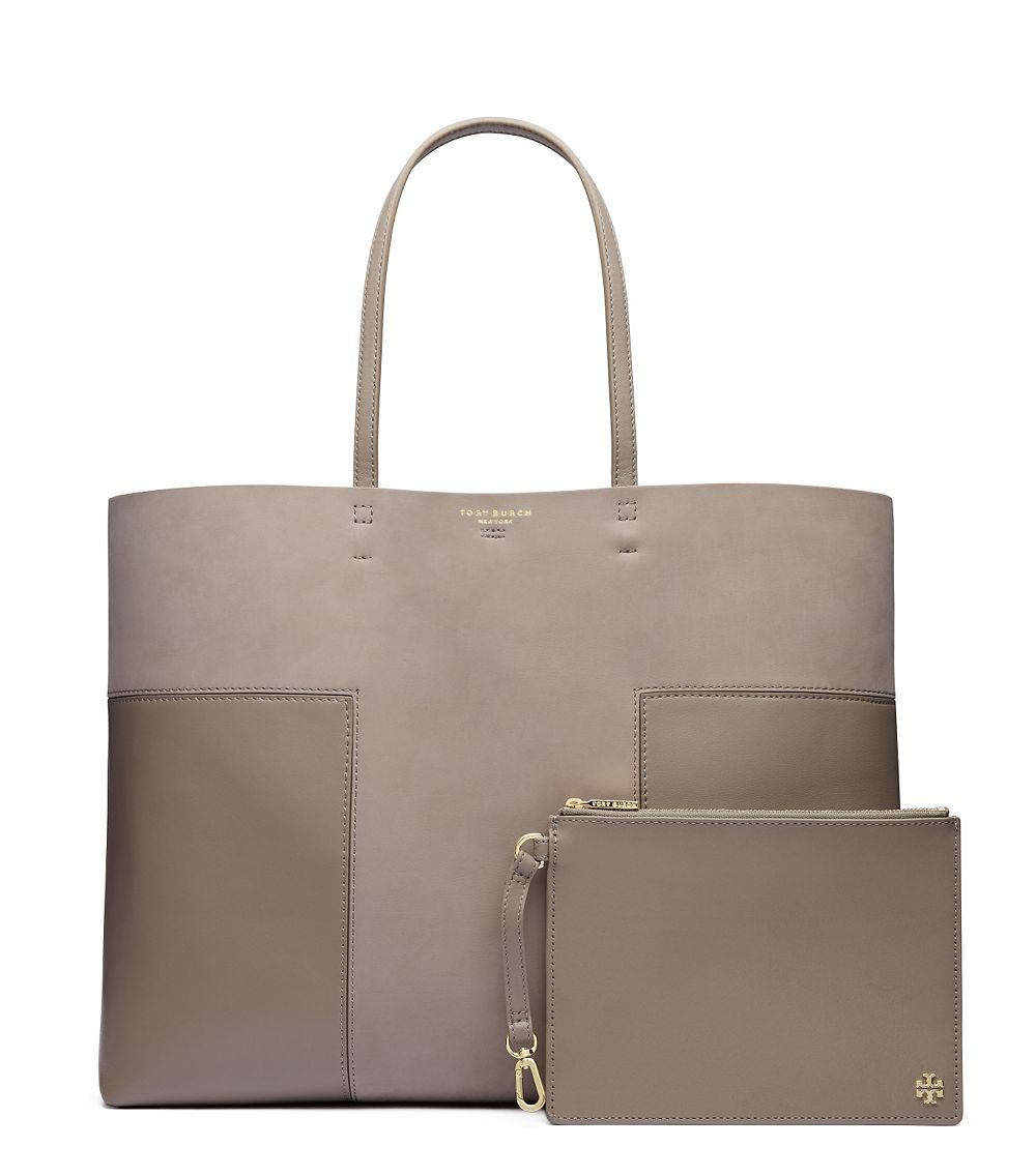 tory burch tote gray