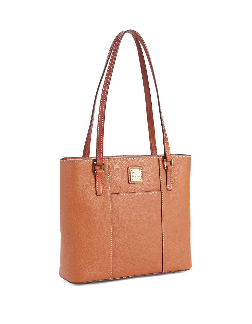 Dooney & Bourke Small Lexington Shopper Tote in Brown (caramel) | Lyst