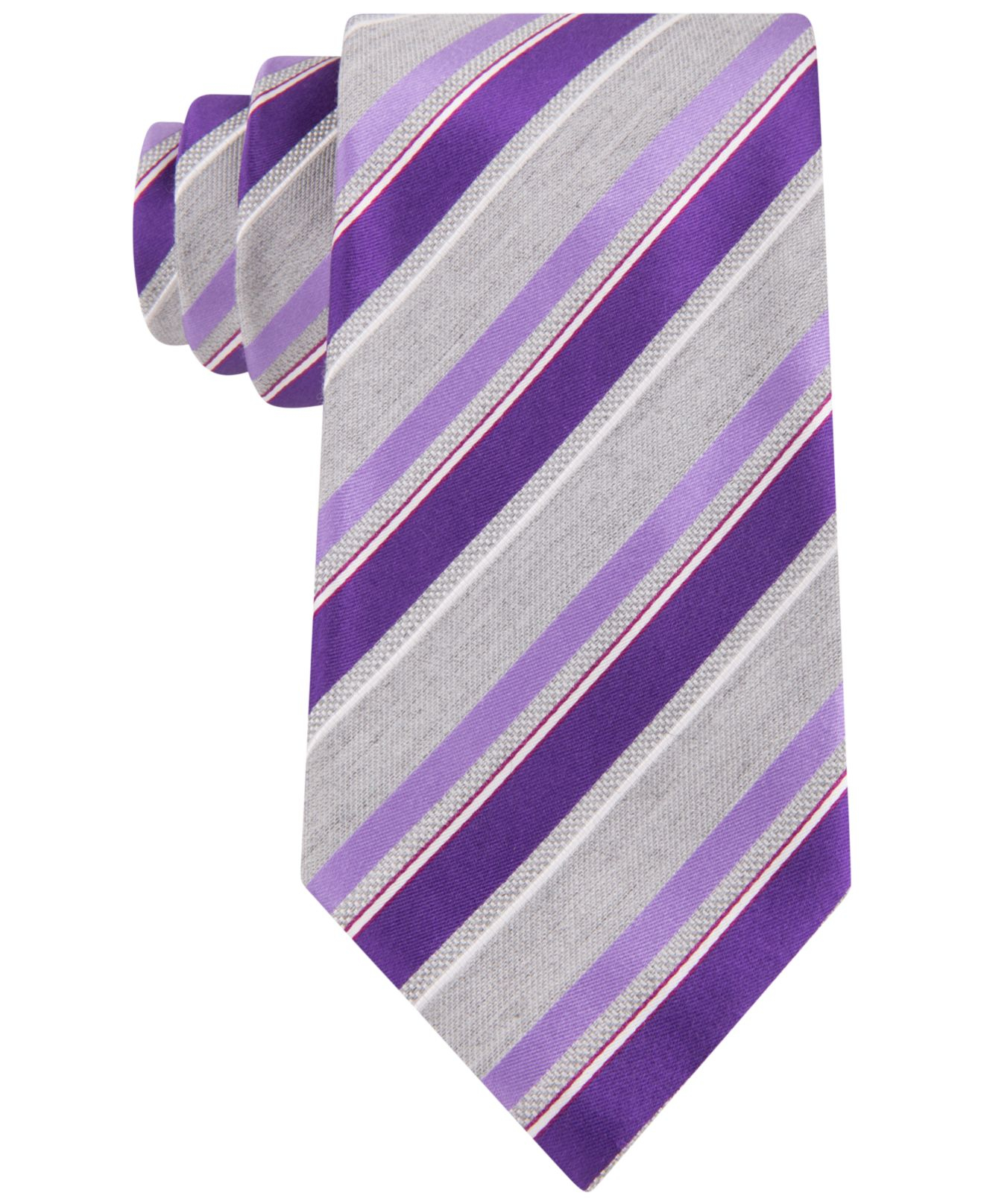 Lyst - Geoffrey Beene Not So Basic Stripe Tie in Purple for Men