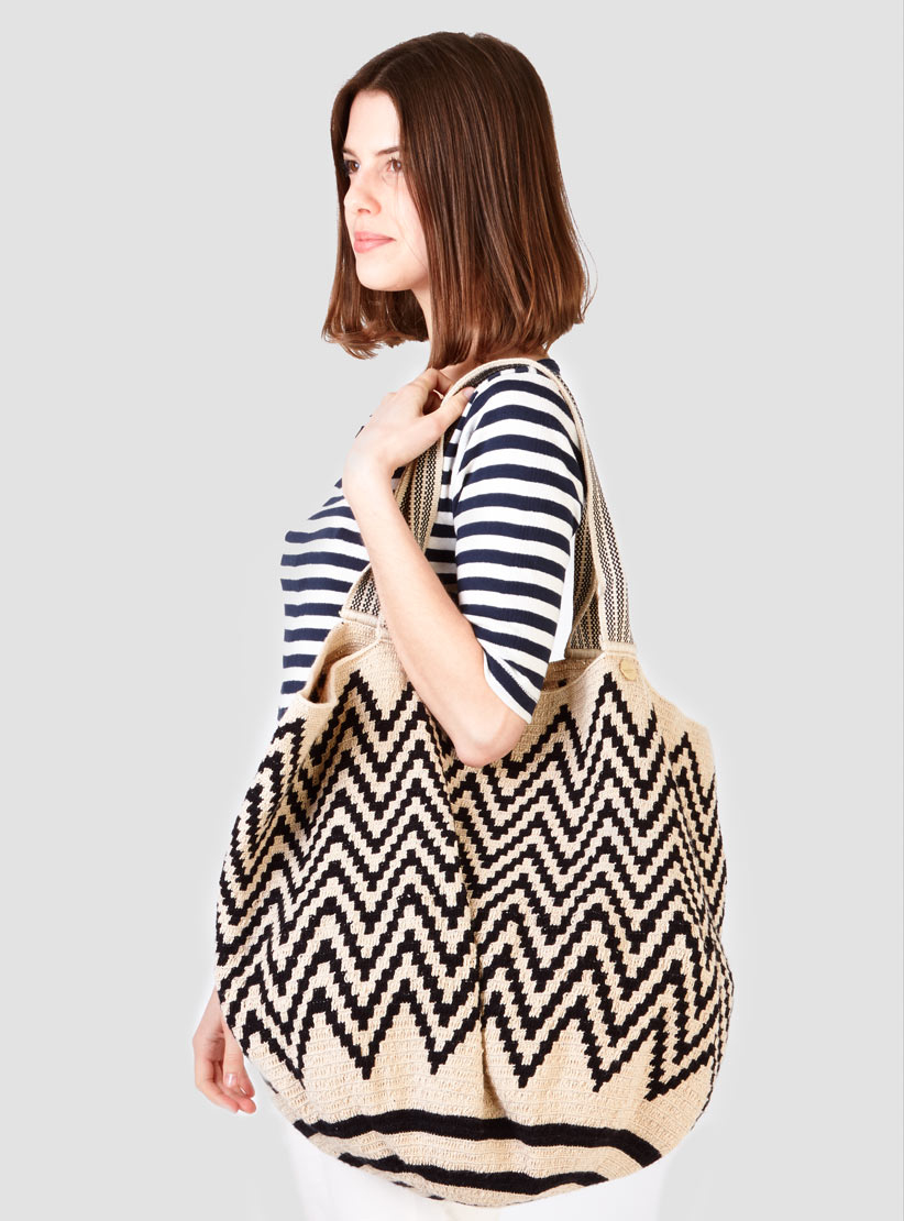 Lyst Guanabana Beach Wayuu Bag Natural Black In Gallery