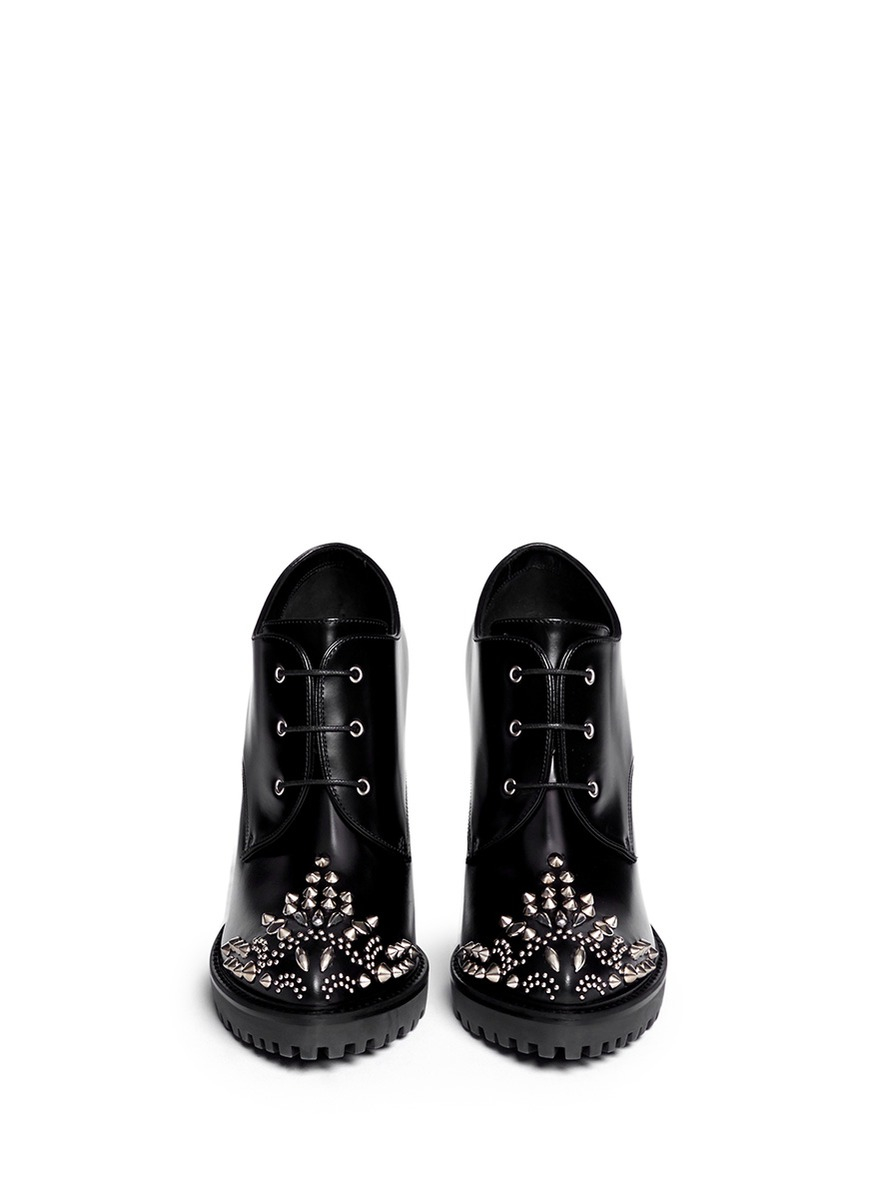 alexander mcqueen heels with studs