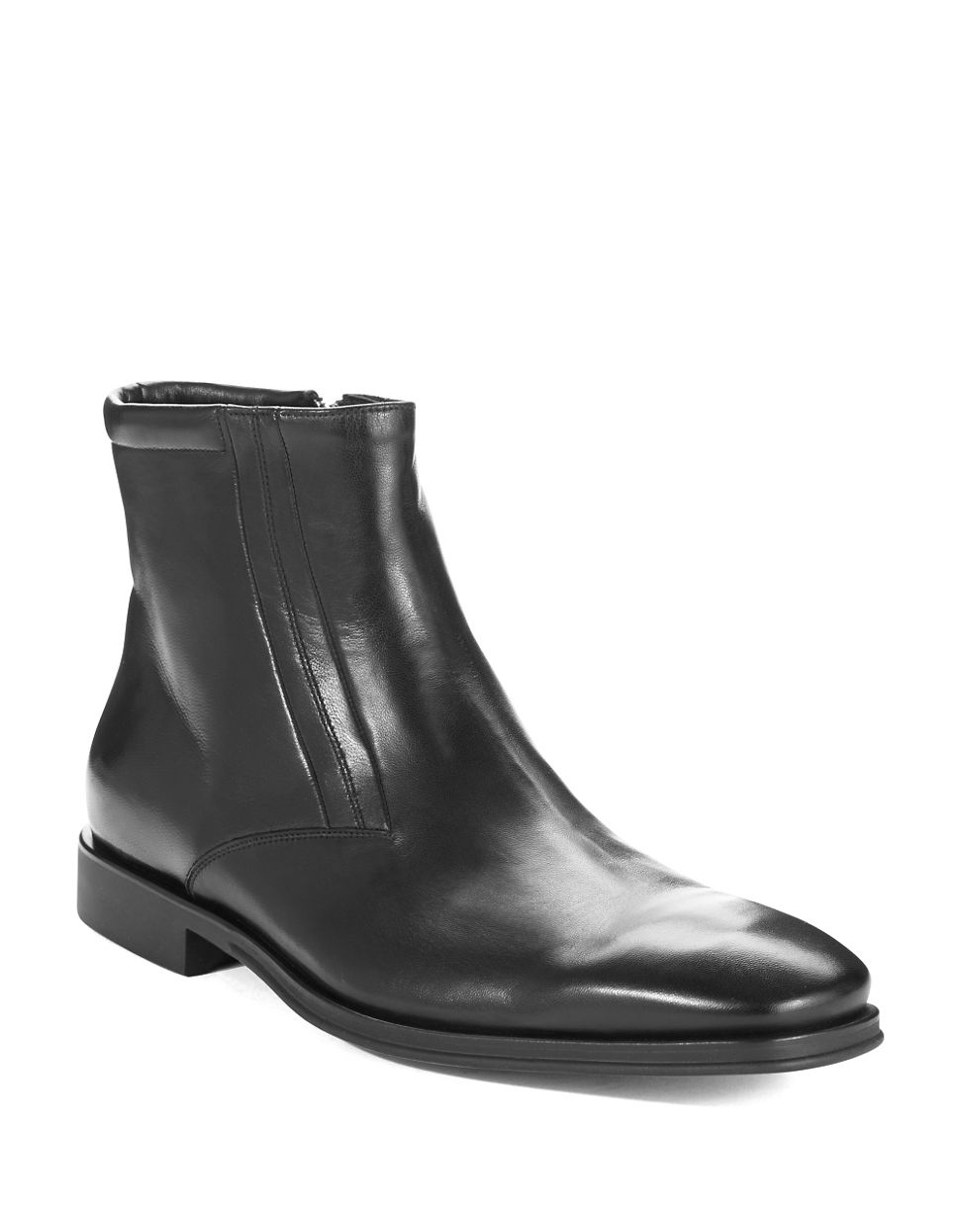 Bruno Magli Raspino Ankle Boots in Black for Men | Lyst