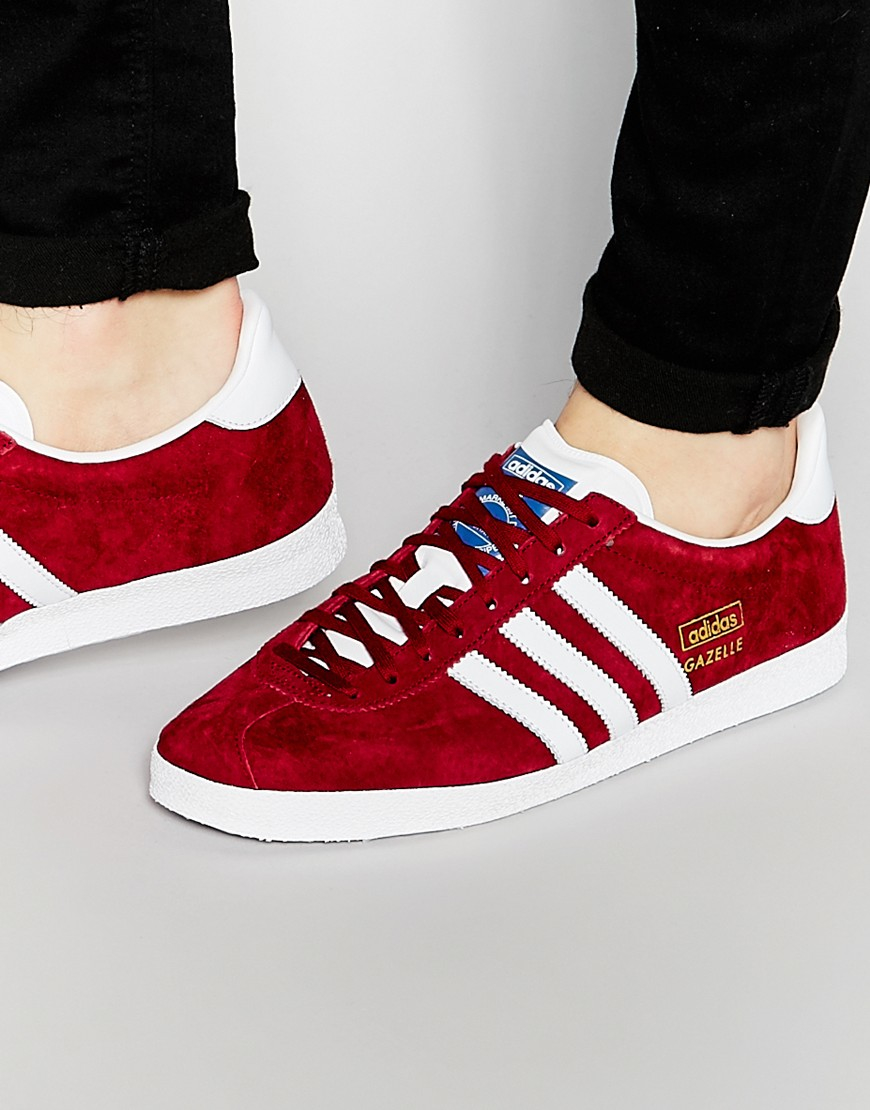 adidas gazelle wine red