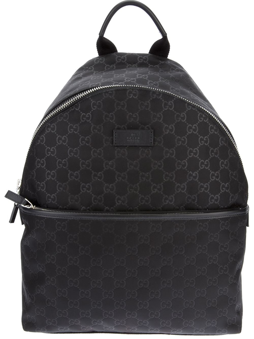 Gucci Embossed Monogram Backpack in Black - Lyst
