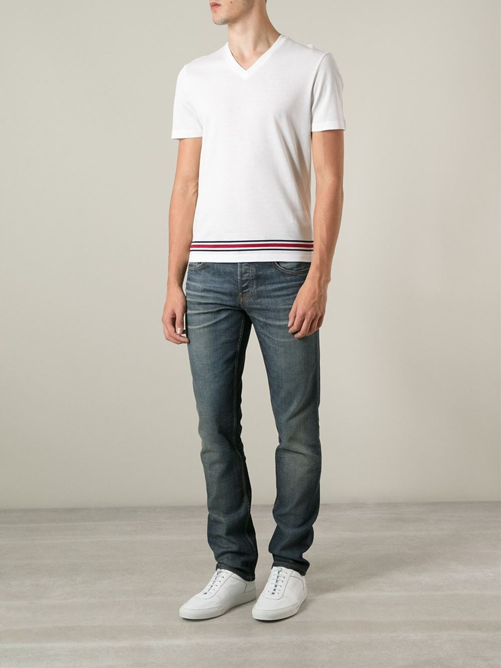 gucci v neck t shirt mens