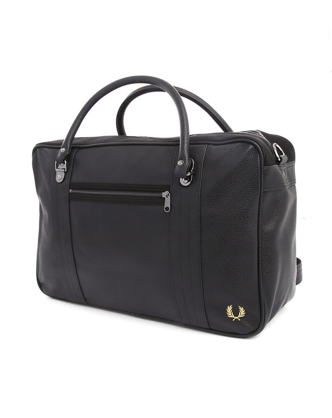 Fred perry Black Full Grain Duffle Bag in Black for Men Lyst