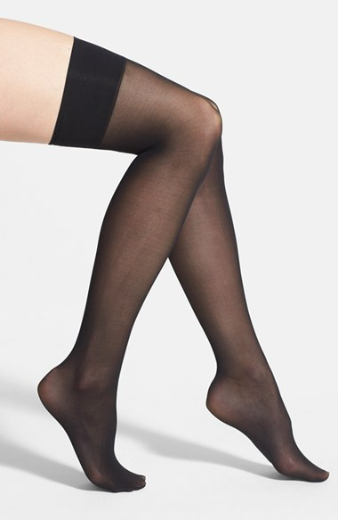 black knee stockings
