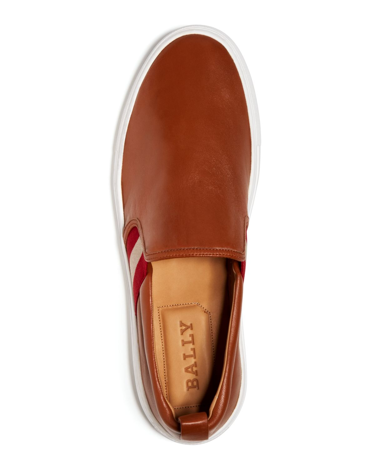 Bally Leather Slip On Sneakers In Brown Lyst 8424