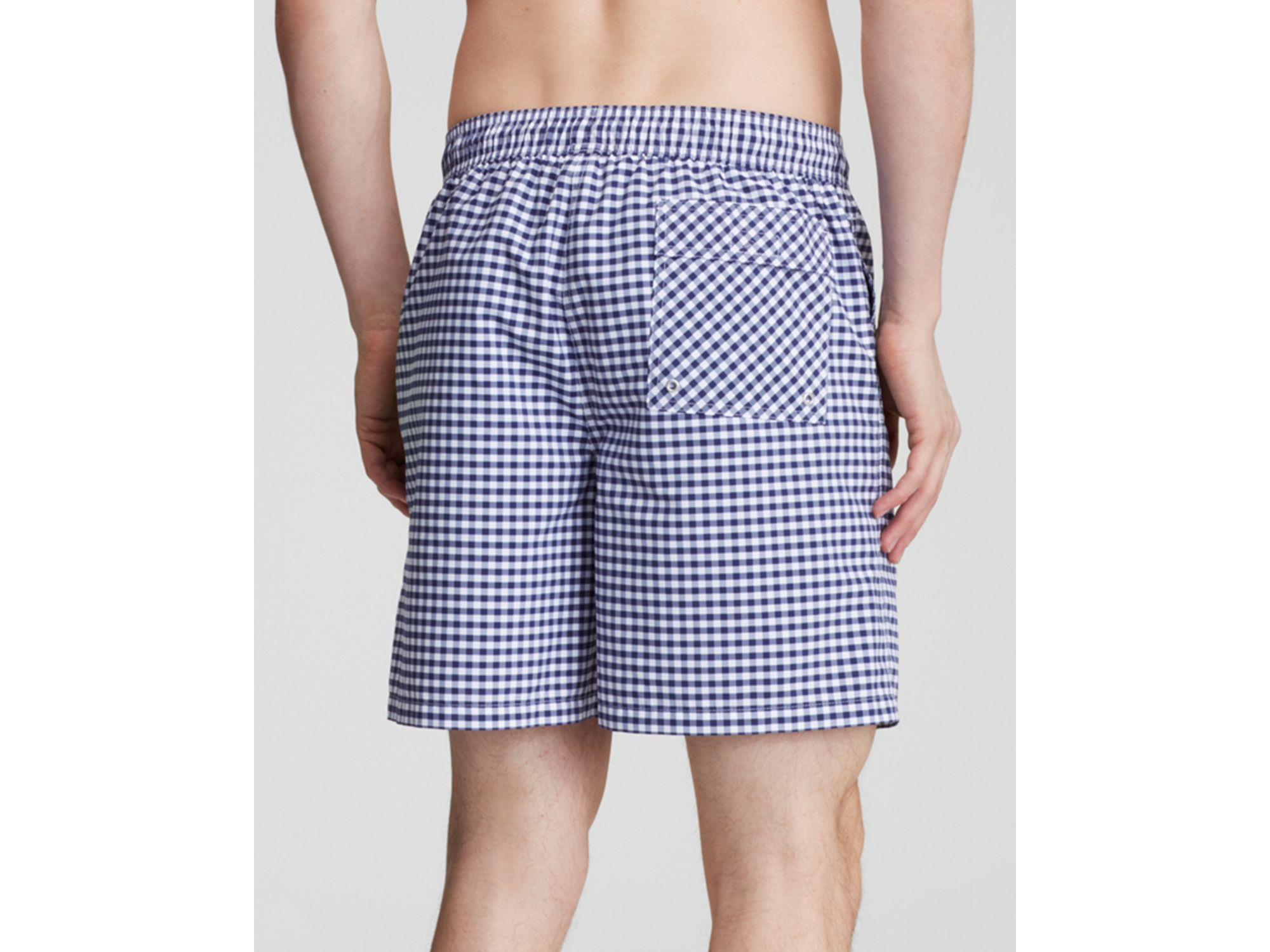 Brooks brothers Traditional Fit Bold Gingham Boxers in Blue for Men
