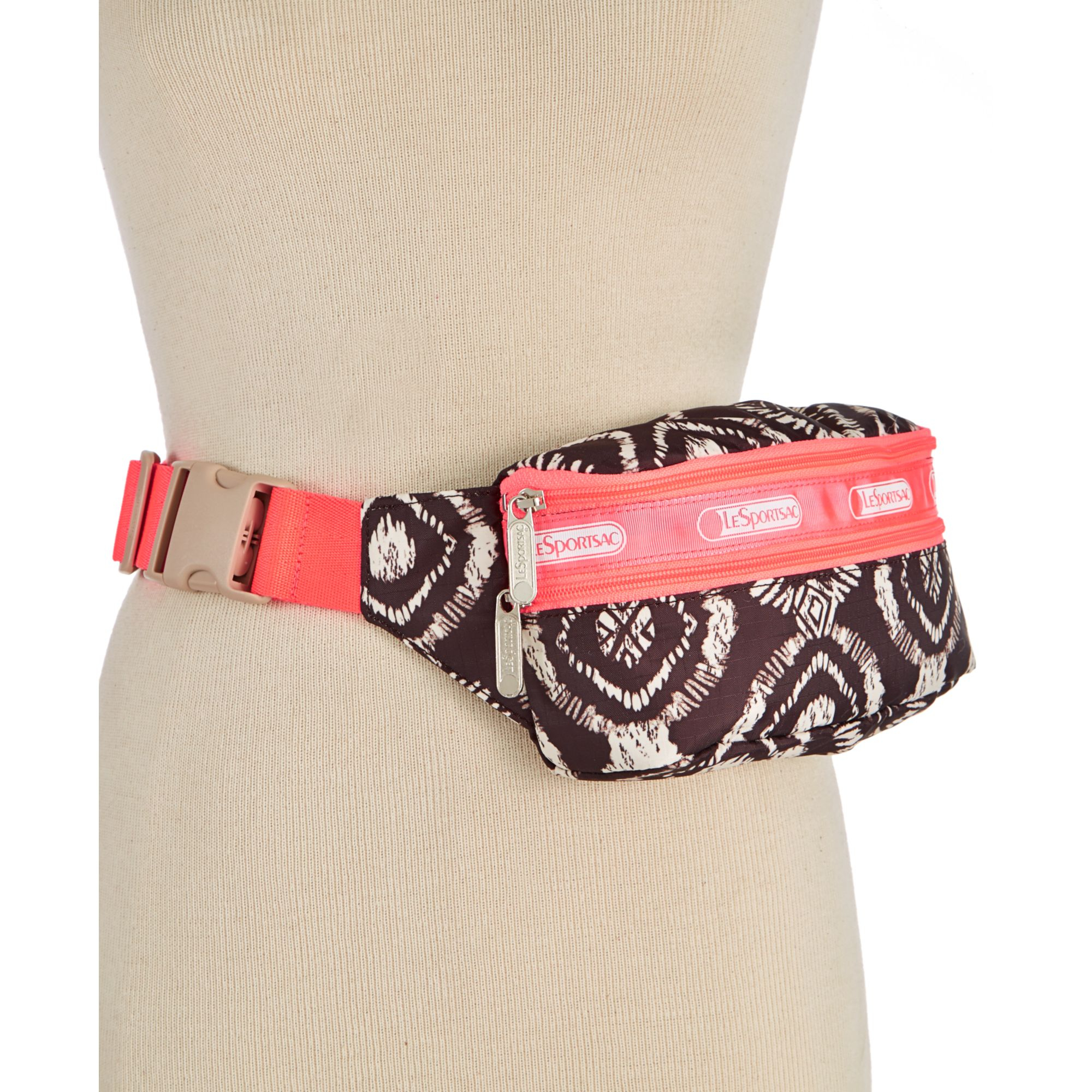 Lyst Lesportsac Double Zip Belt Bag in Black