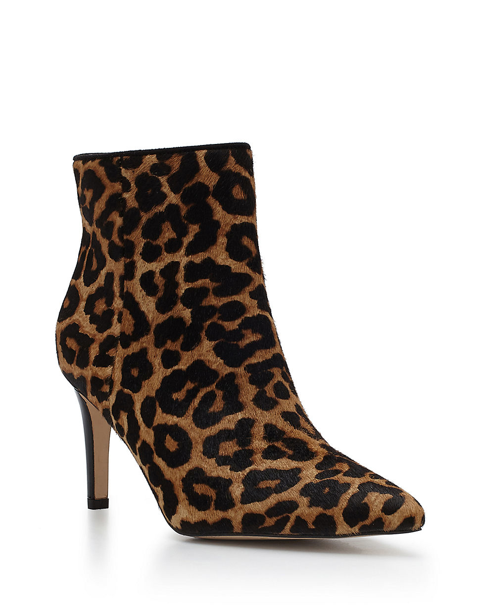 Sam edelman Karen Leopard-print Brahman Hair Point Toe Boots in Black ...